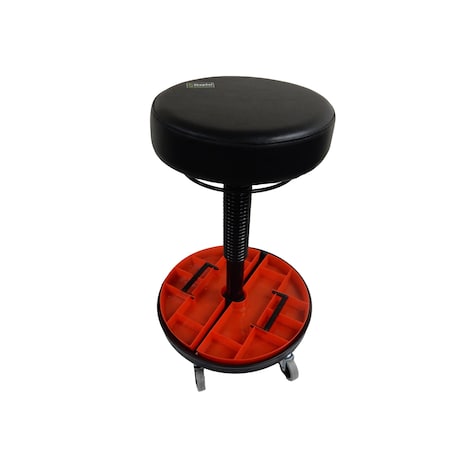 Shopsol Tool Trolley Vinyl Seat Removable Parts Tray 300 lb. Seating Cap. 19 in to 26 in Seat height range 1010933